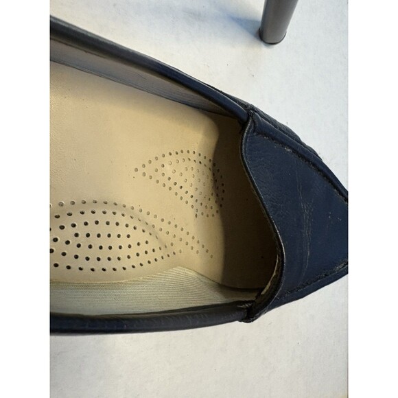 SAS Simplify Tripad Comfort Black Leather Pinch Toe Loafer Shoes Women Sz 8 est - Picture 9 of 14